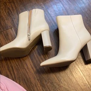 Never been worn Marc Fisher white boots